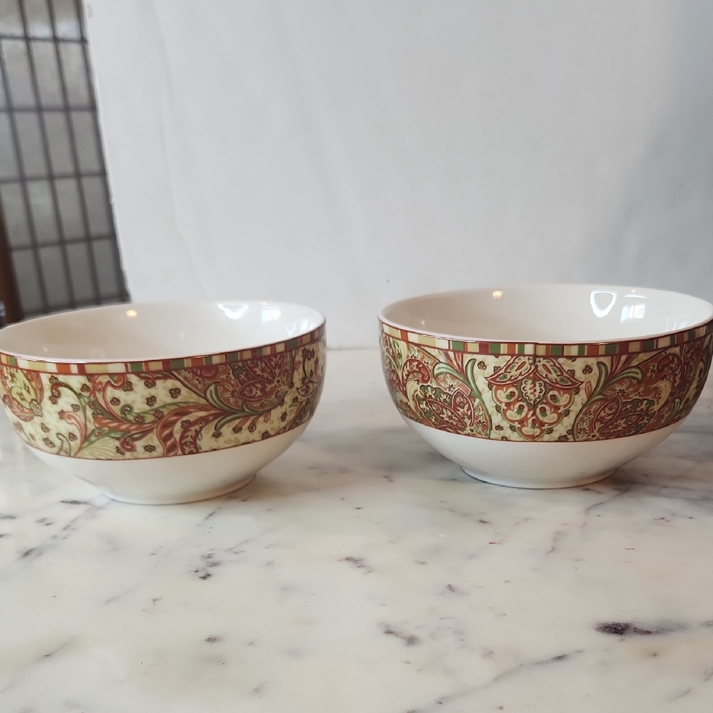222 Fifth | Maharana Porcelaine |  Ceral Bowls (2)